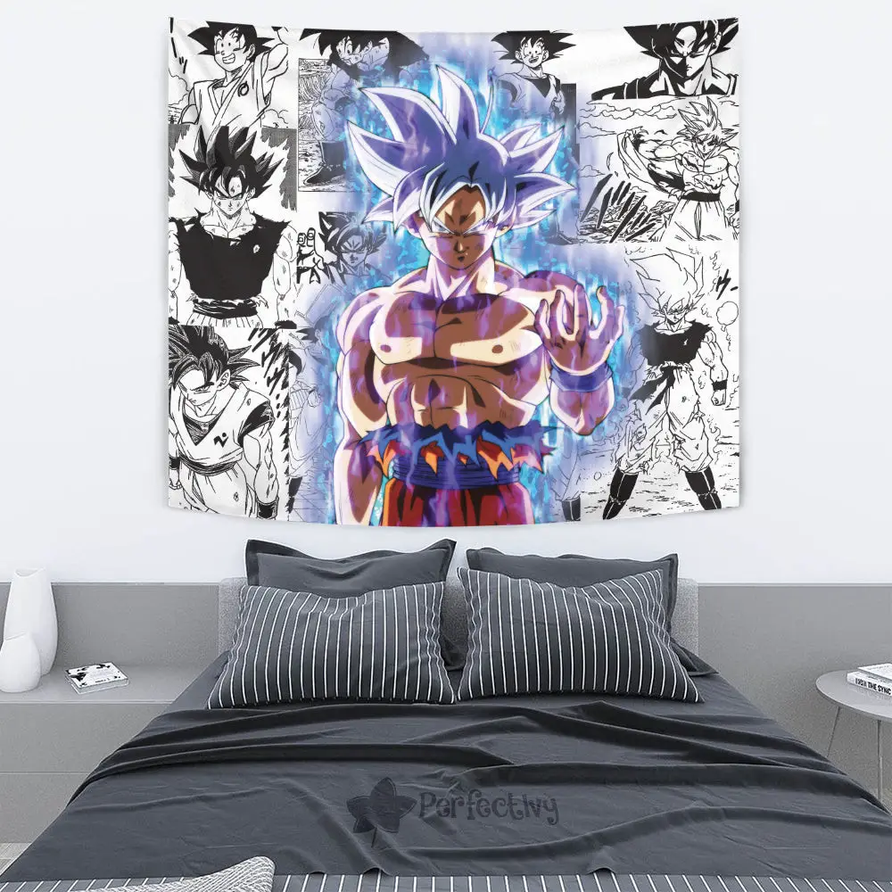 Goku Ultra Instinct Tapestry Anime Mixed Manga Wall Decor