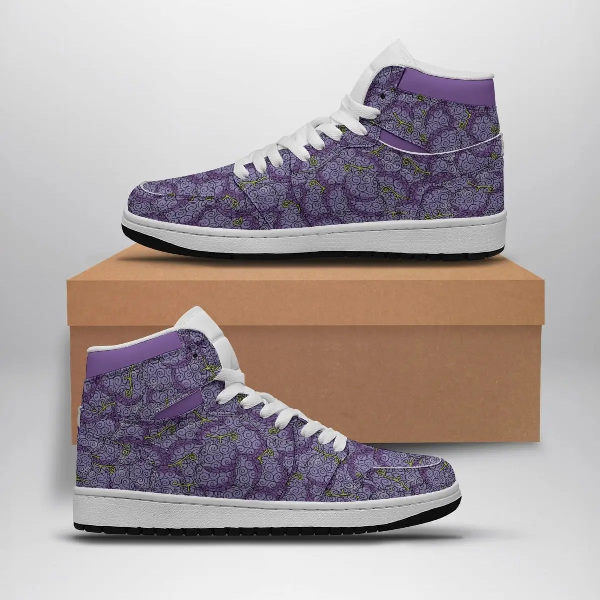 Gomu Gomu No Mi Pattern One Piece Air Jordan 1 Shoes