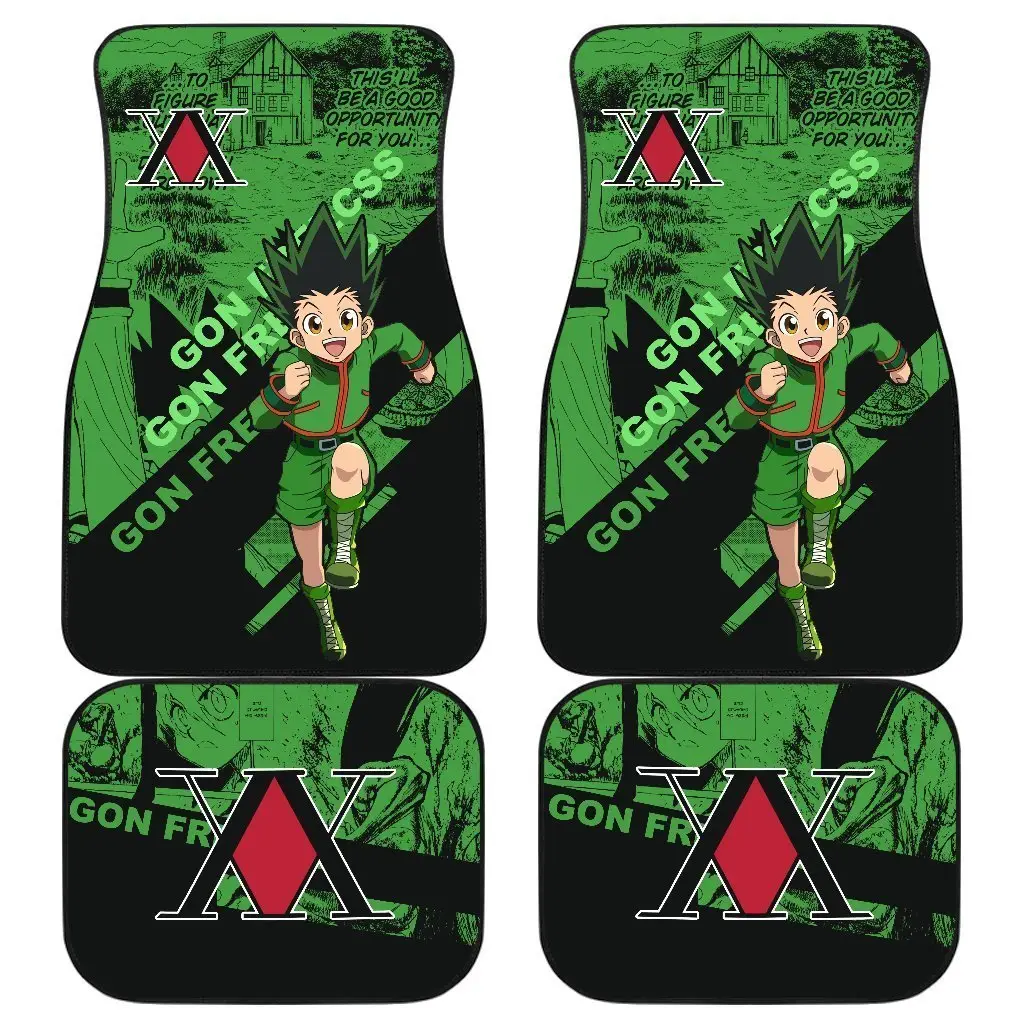 Gon Freecss Hunter X Hunter Car Floor Mats Anime Gift