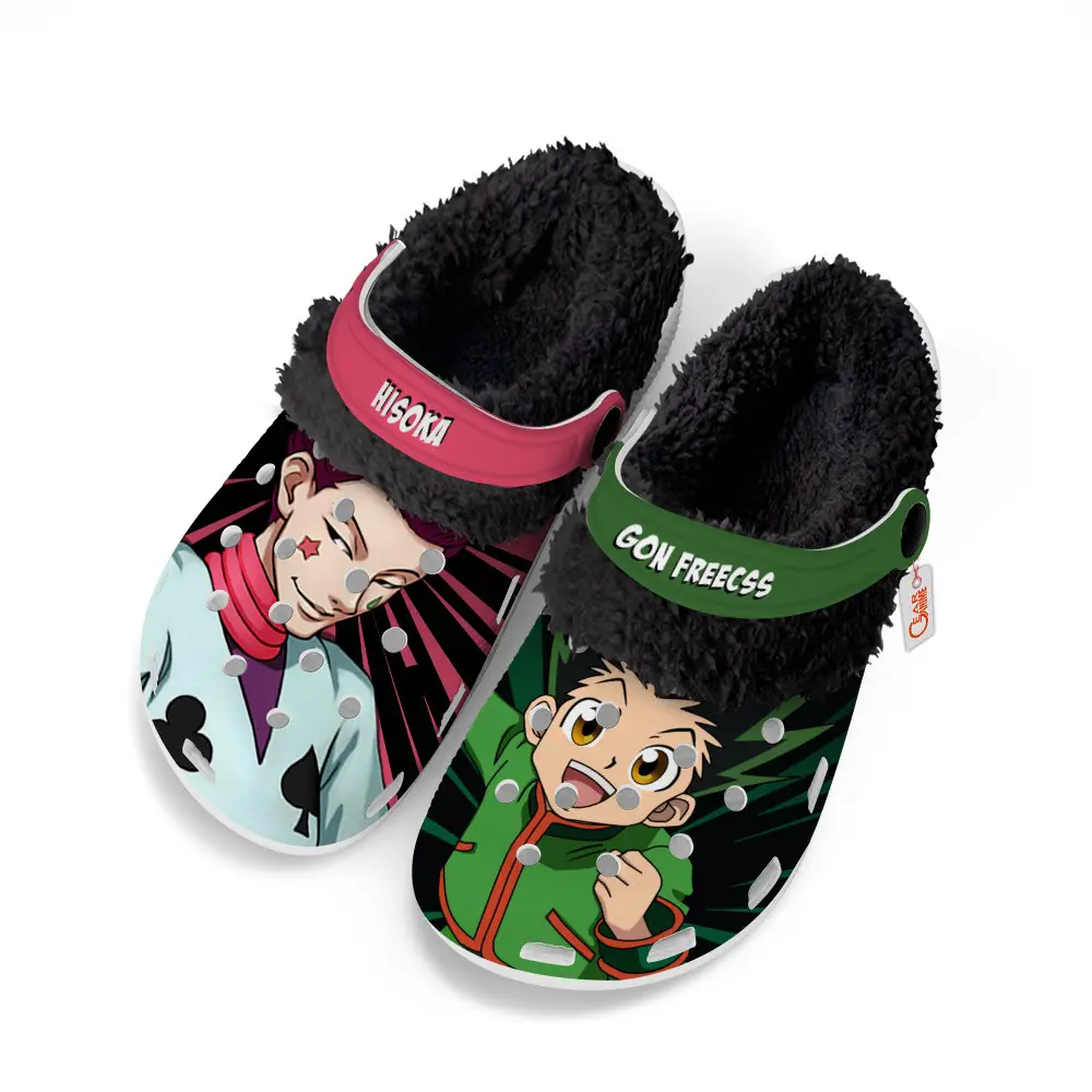 Gon Freecss x Hisoka Fleece-Lined Clogs Custom Name