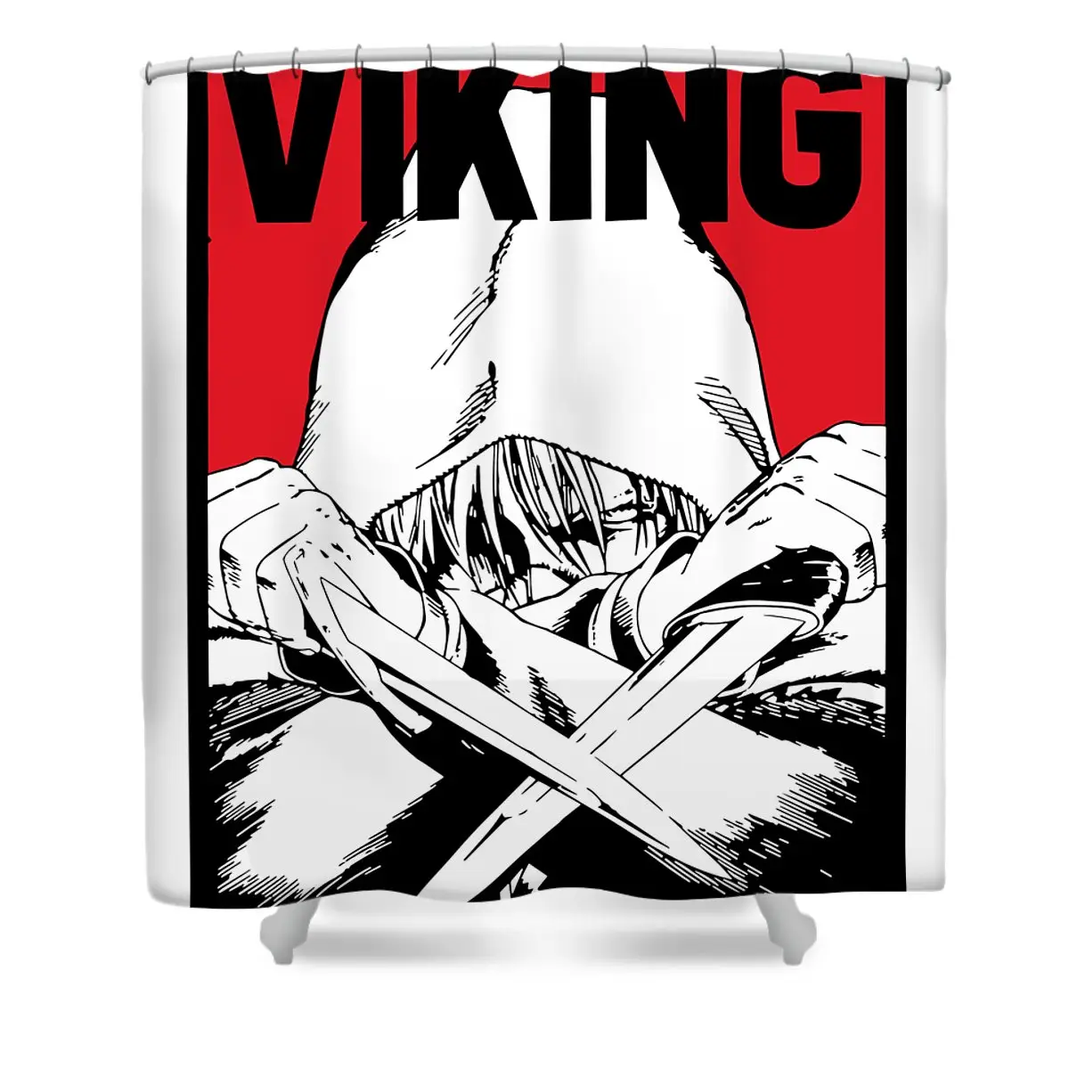 Graphic Viking Vinland Saga Shower Curtain | Anime Shower Curtains