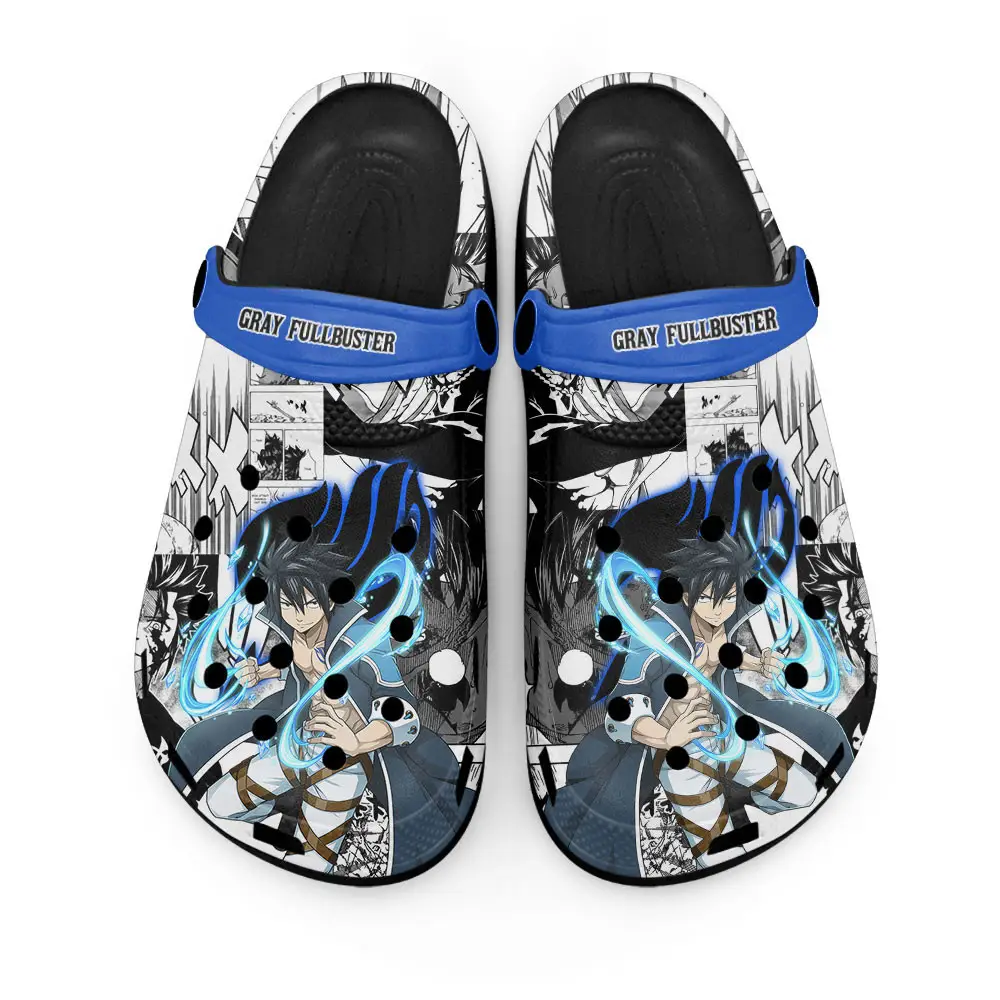 Gray Fullbuster Premium EVA Clogs Custom Name