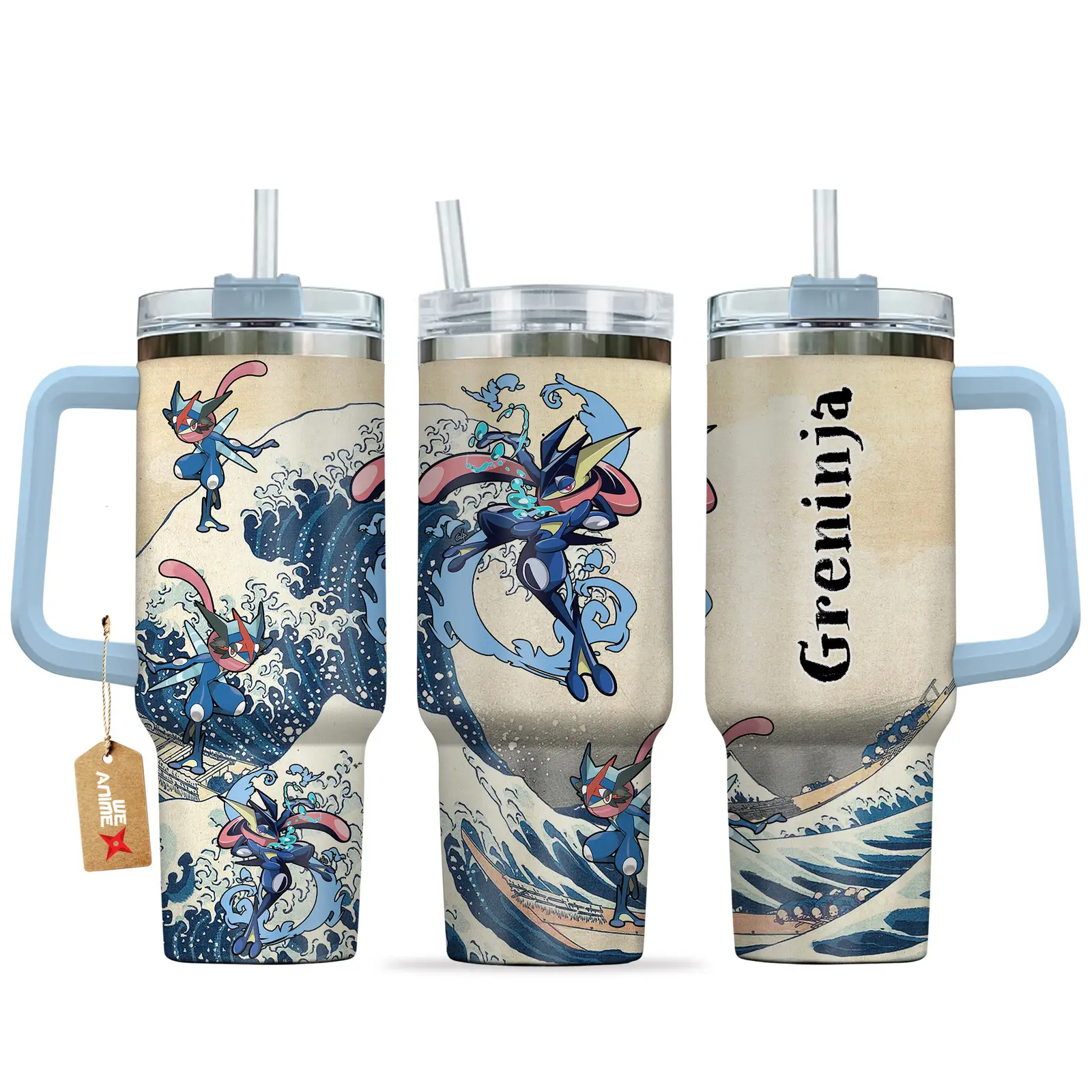 Greninja Anime Tumbler 40oz Kanagawa Collection