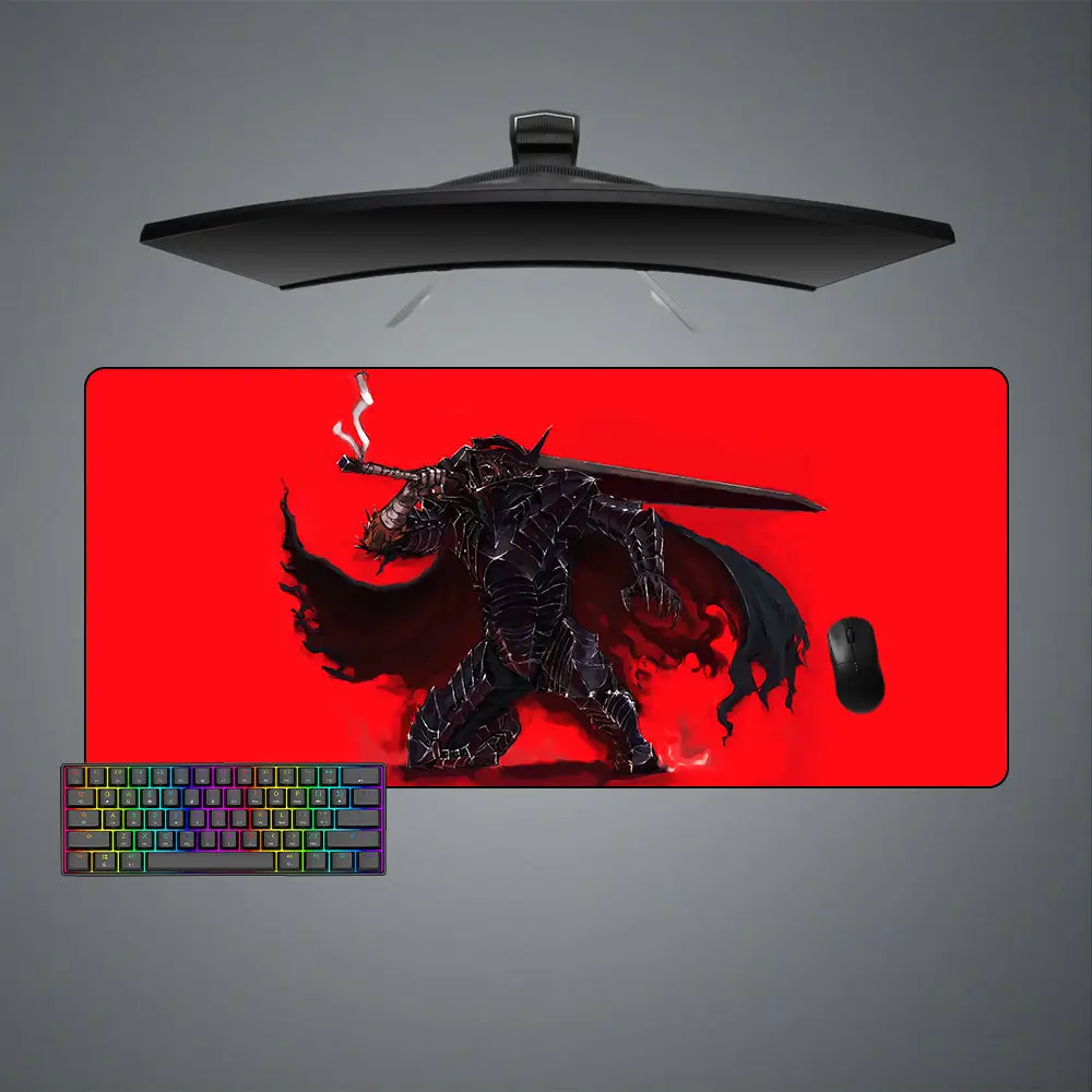 Guts Pain DesignAnime Keyboard Mat Gaming Mouse Pad, Computer Desk Mat