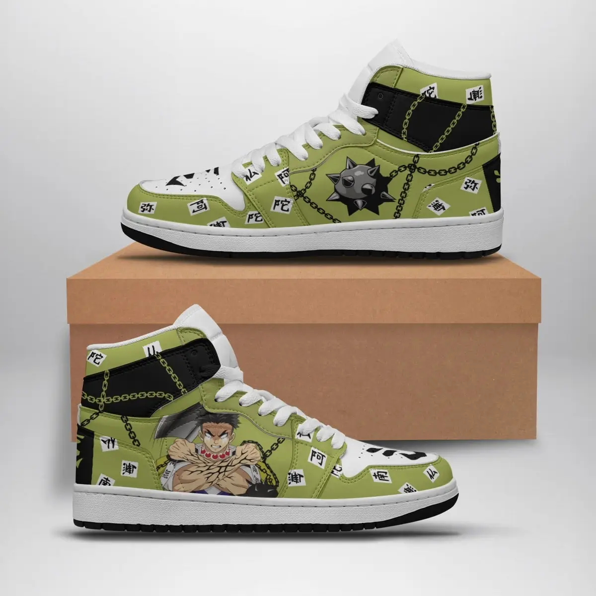 Gyomei Himejima Demon Slayer Air Jordan 1 Shoes