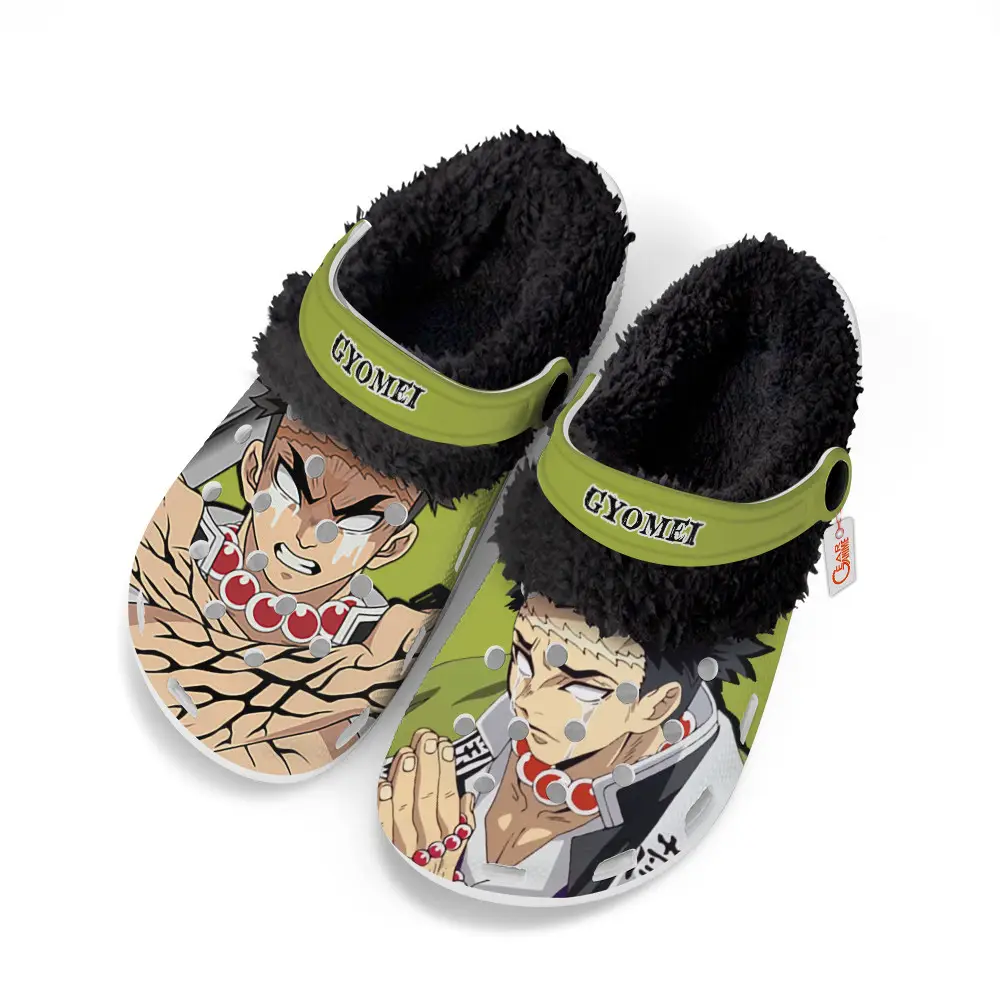 Gyomei Himejima Fleece-Lined Clogs Custom Name