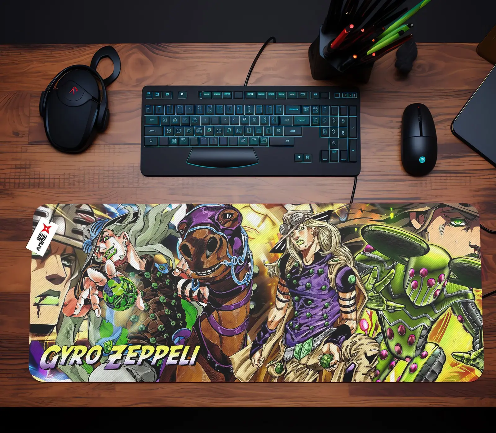 Gyro Zeppeli Mouse Mats Personalized Name Custom