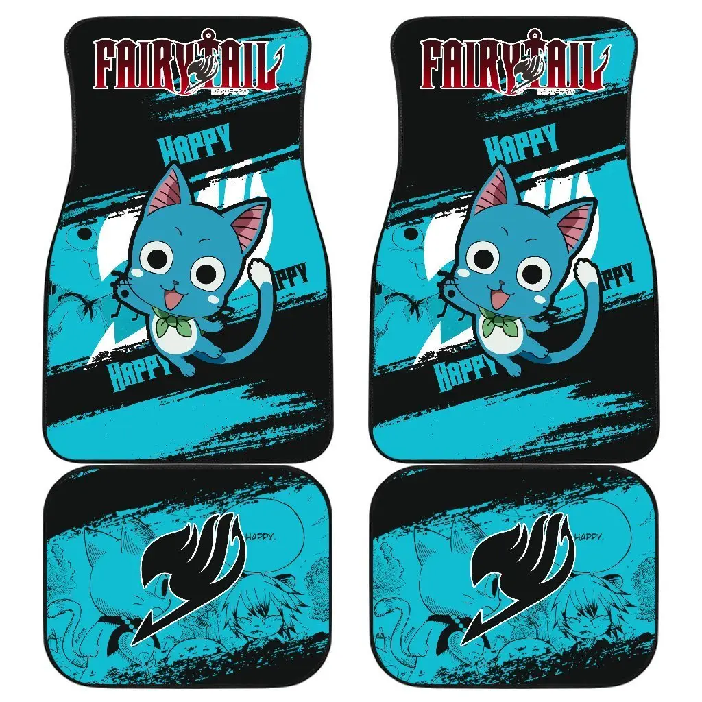 Happy Memes Characters Fairy Tail Car Floor Mats Anime Gift