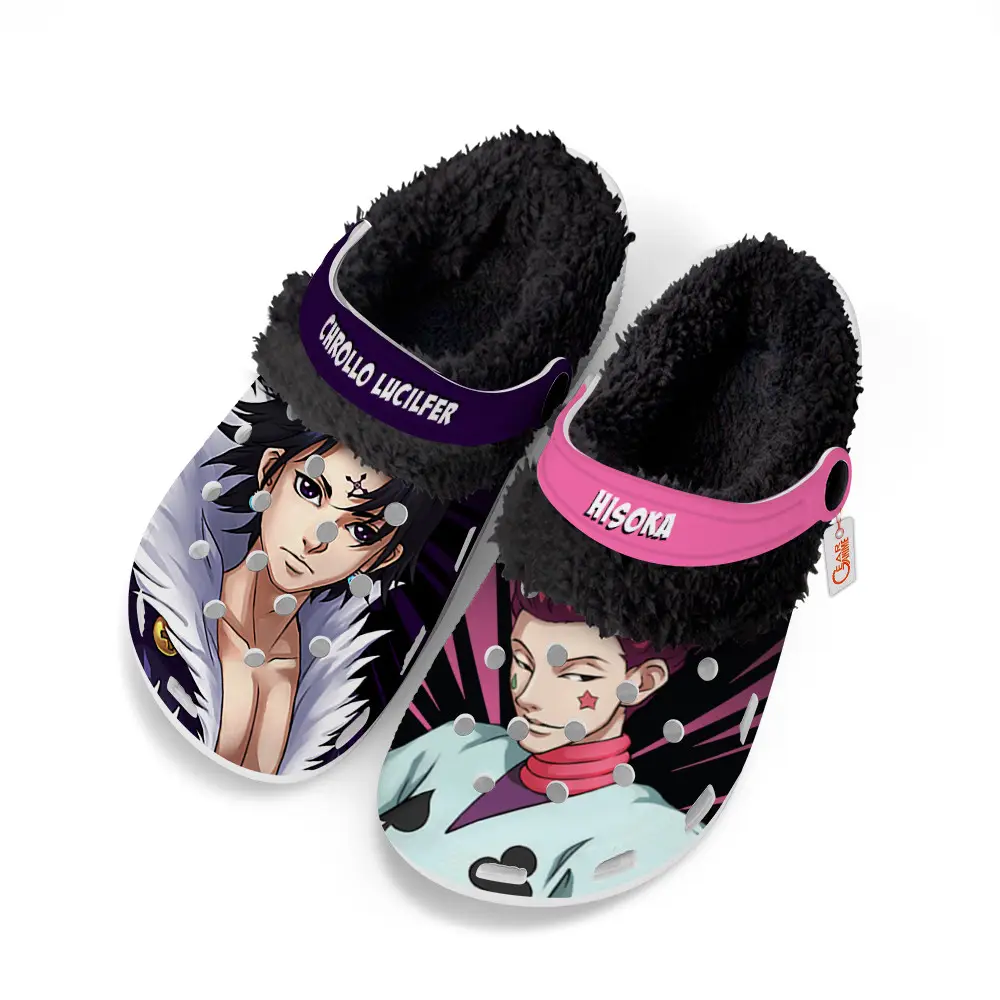 Hisoka x Chrollo Lucilfer Fleece-Lined Clogs Custom Name