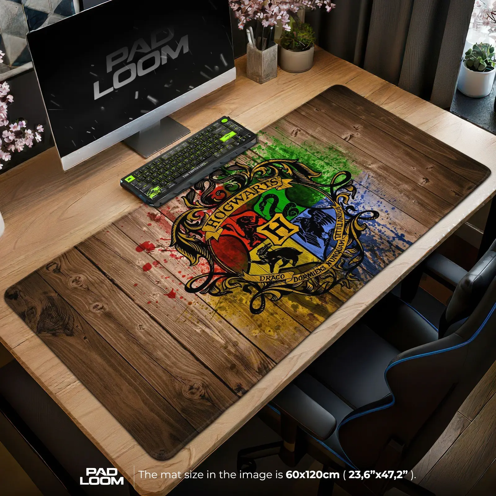 Hogwarts Crest Mouse Pad - Magical Desk Mat