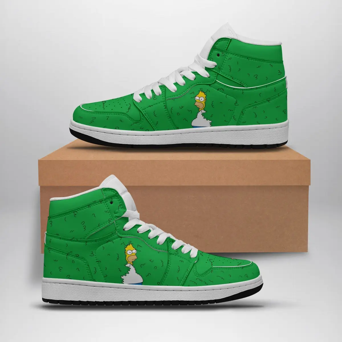 Homer Bush Meme The Simpsons Air Jordan 1 Shoes
