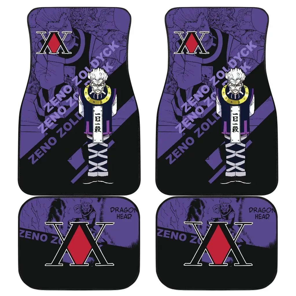 Hunter X Hunter Zeno Zoldyck Car Floor Mats Custom Anime Car Accessories