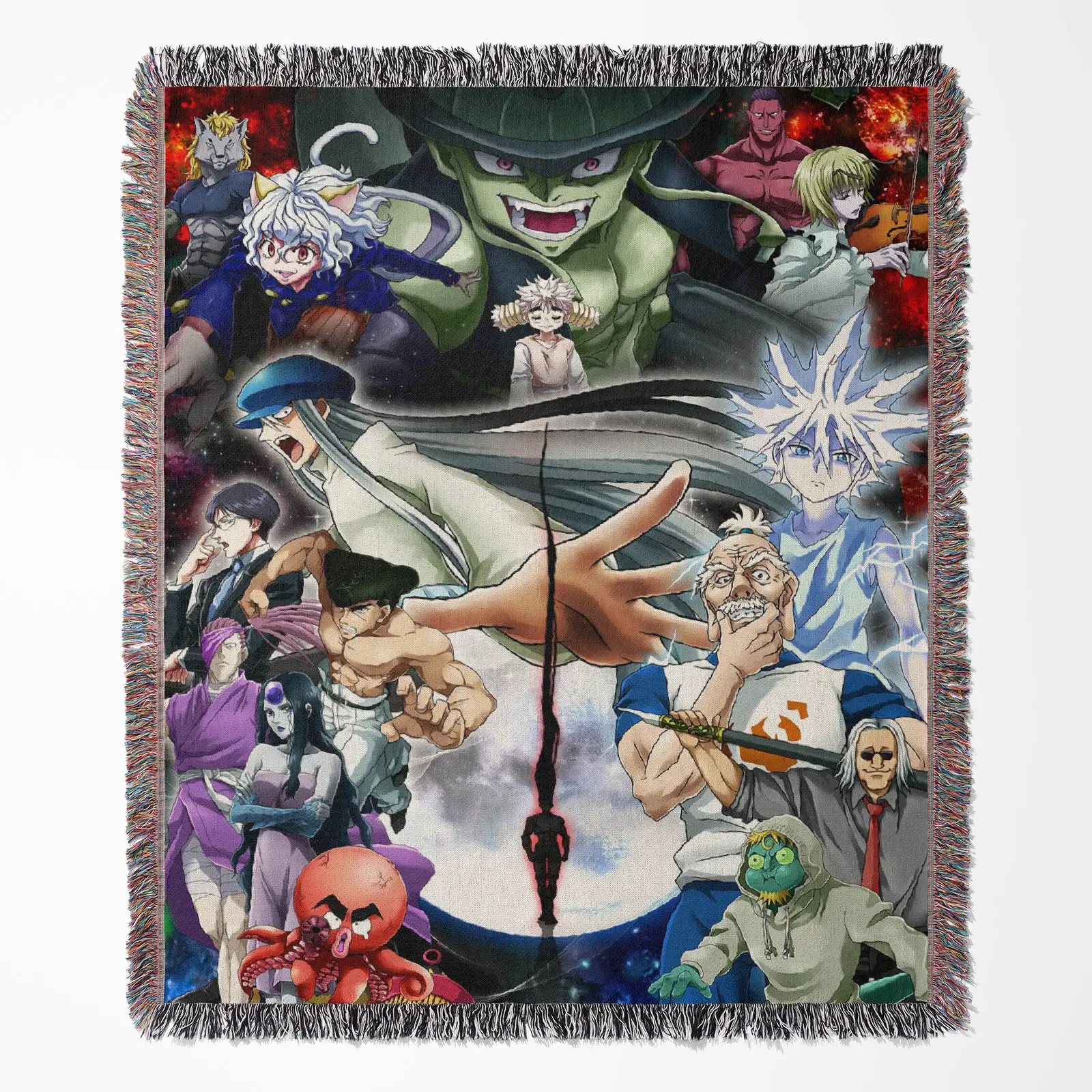 HxH Anime Woven Tapestry Throw Blanket – Versatile Room Decor, Wall Hanging & Home Accent