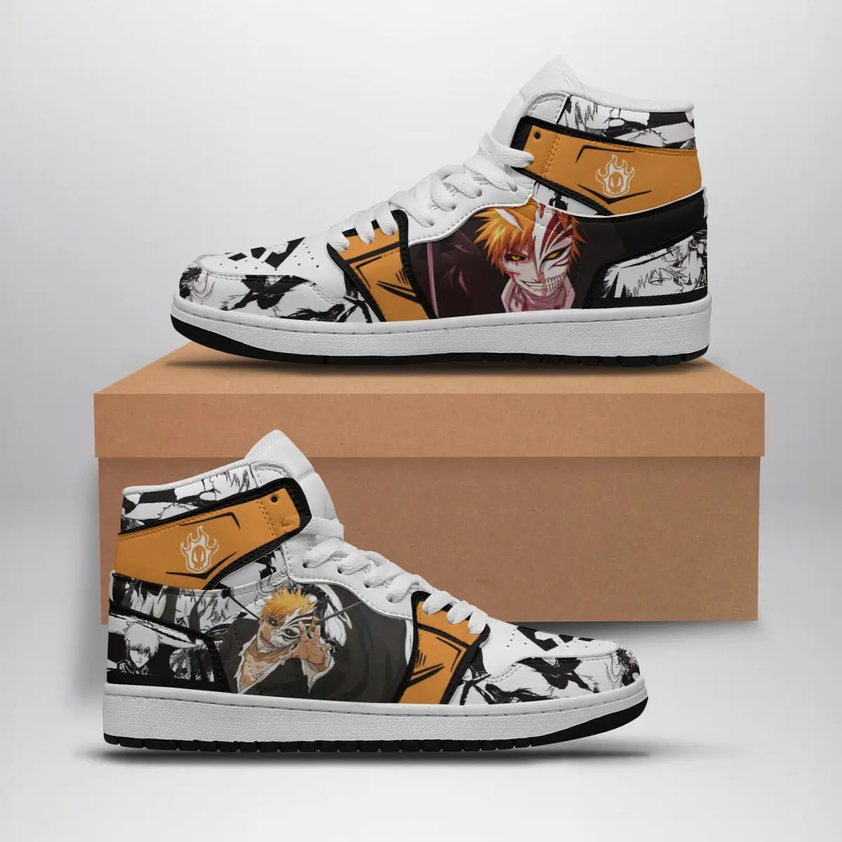 Ichigo Kurosaki Bleach Air Jordan 1 Shoes