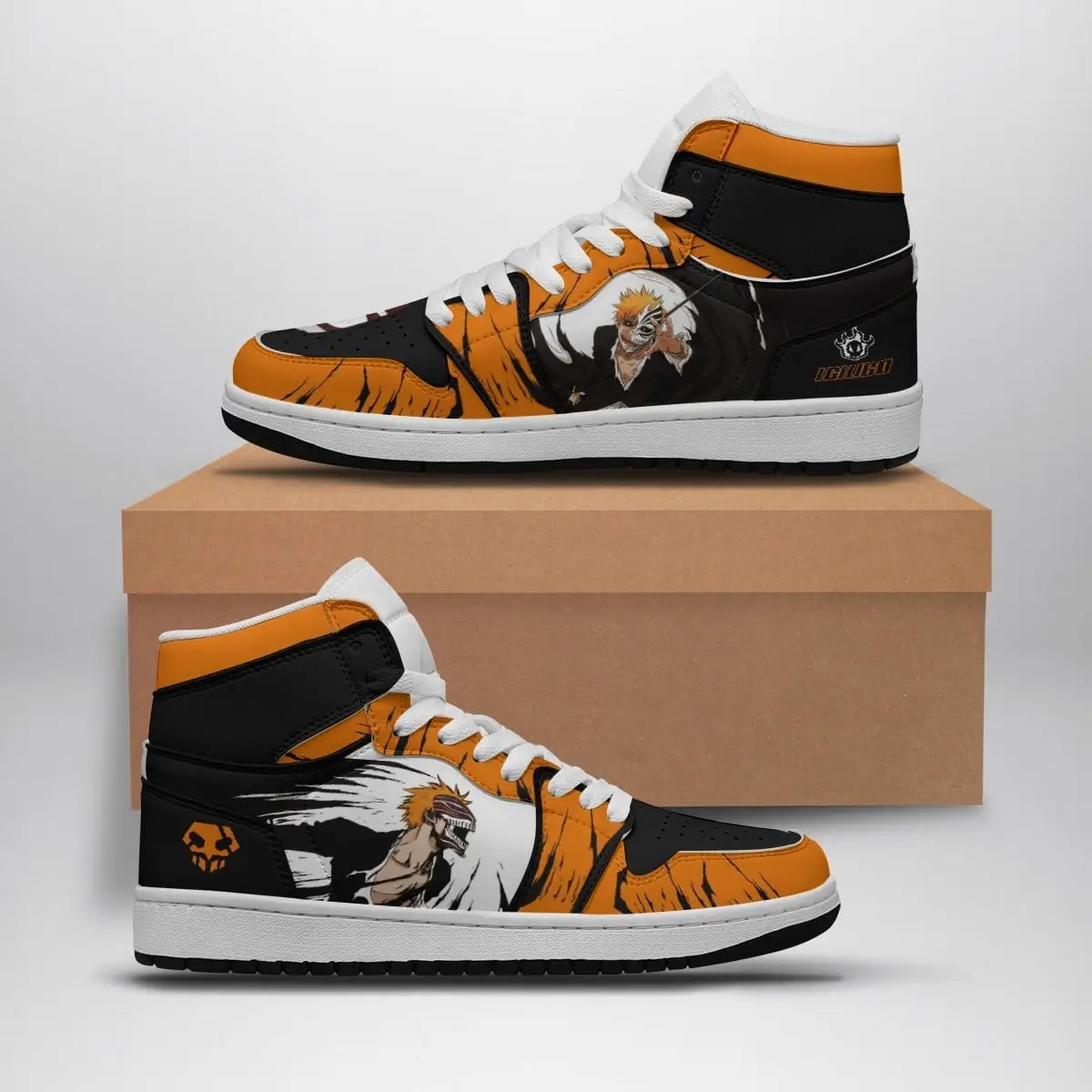 Ichigo Kurosaki V2 Bleach Air Jordan 1 Shoes