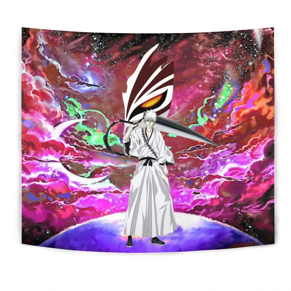 Ichigo Zangetsu Tapestry Custom Galaxy Bleach Anime Wall Decor