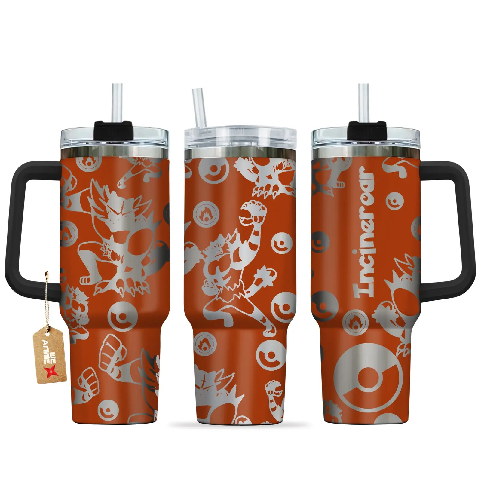 Incineroar Anime Tumbler 40oz Collection