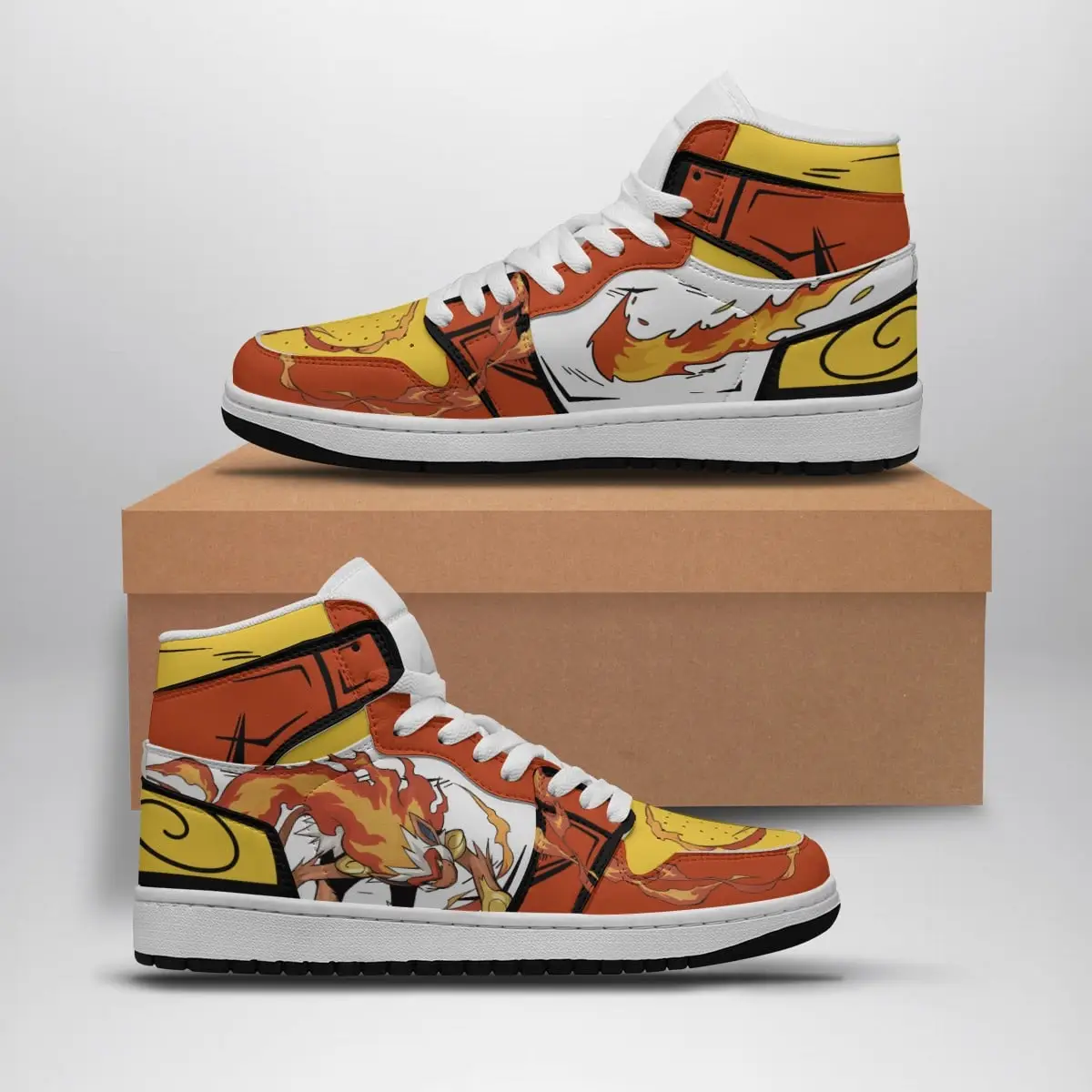 Infernape Pokemon Air Jordan 1 Shoes