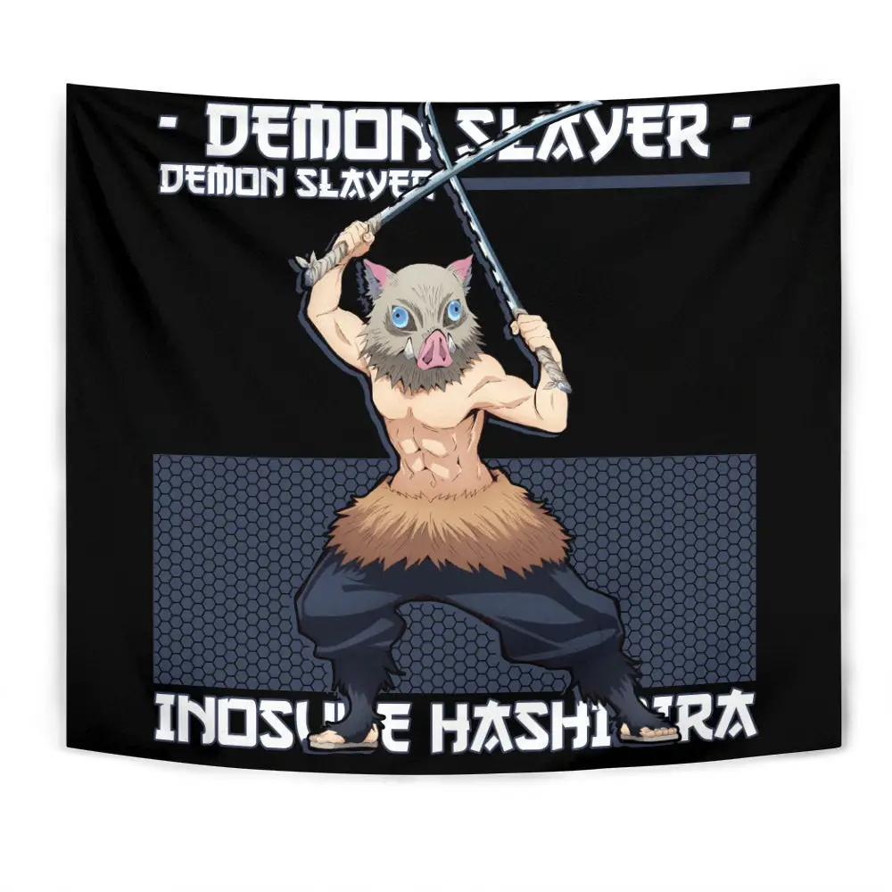 Inosuke Hashibira Tapestry Custom Anime Wall Decor