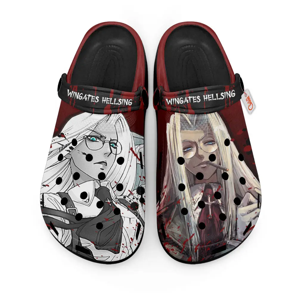 Integra Fairbrook Wingates Hellsing Horror Halloween Edition Custom Anime Clogs