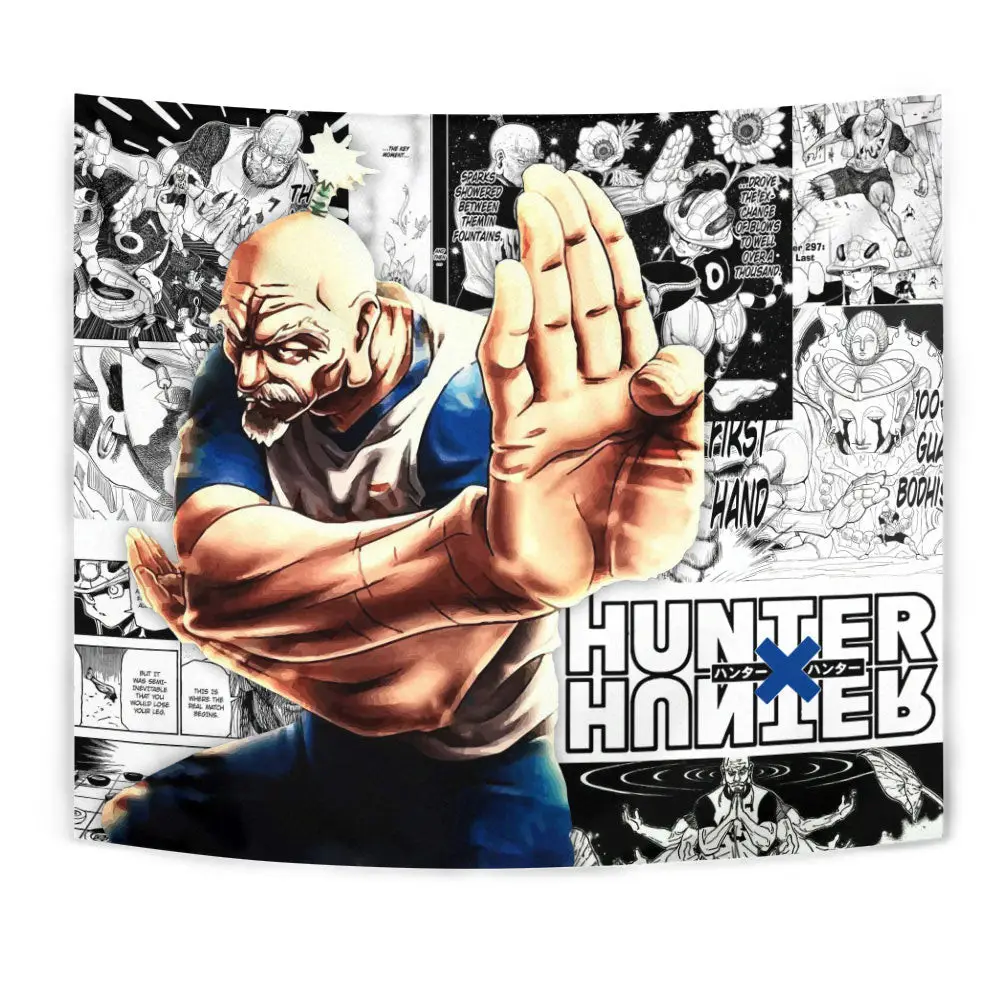 Isaac Netero Tapestry Custom Anime mix Manga Home Room Wall Decor