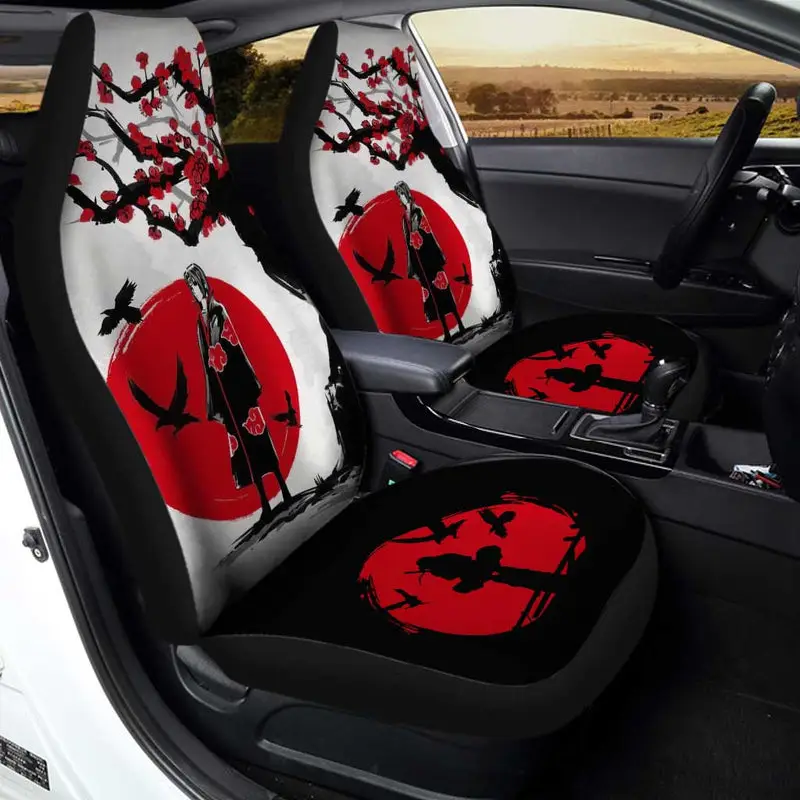 Itachi Akatsuki Car Seat Covers Custom Japan Style Anime Car Accessories 