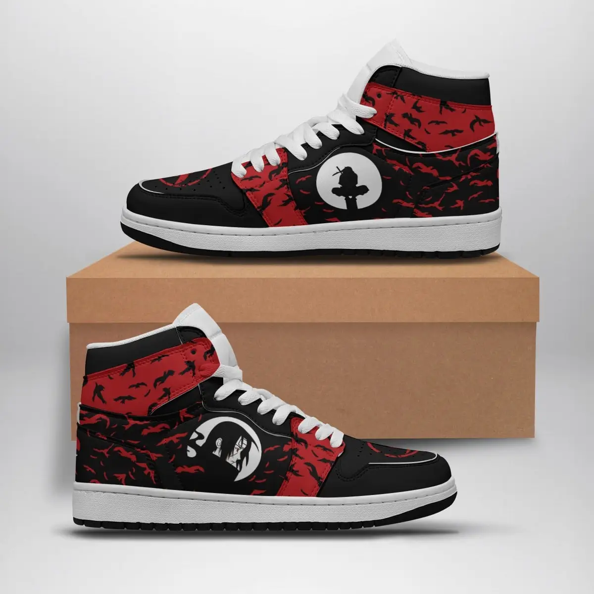 Itachi Crows Shippuden Air Jordan 1 Shoes