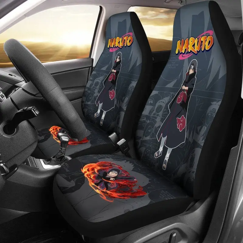 Itachi Jutsu Car Seat Covers Custom Anime Car Accessories 
