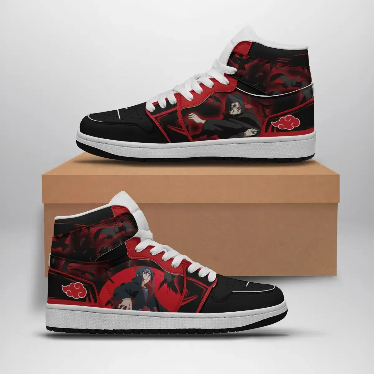 Itachi Uchiha Naruto Air Jordan 1 Shoes