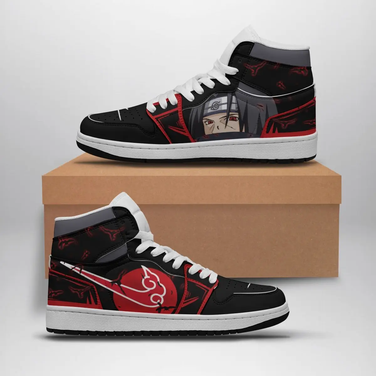 Itachi Uchiha V2 Naruto Air Jordan 1 Shoes