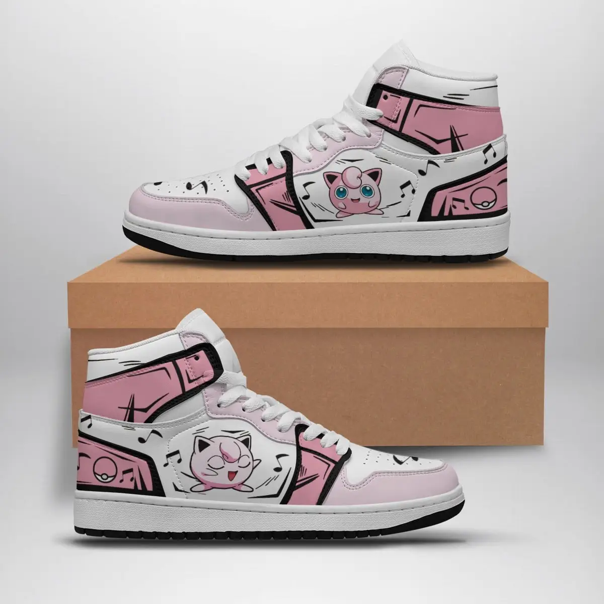 Jigglypuff Pokemon Air Jordan 1 Shoes