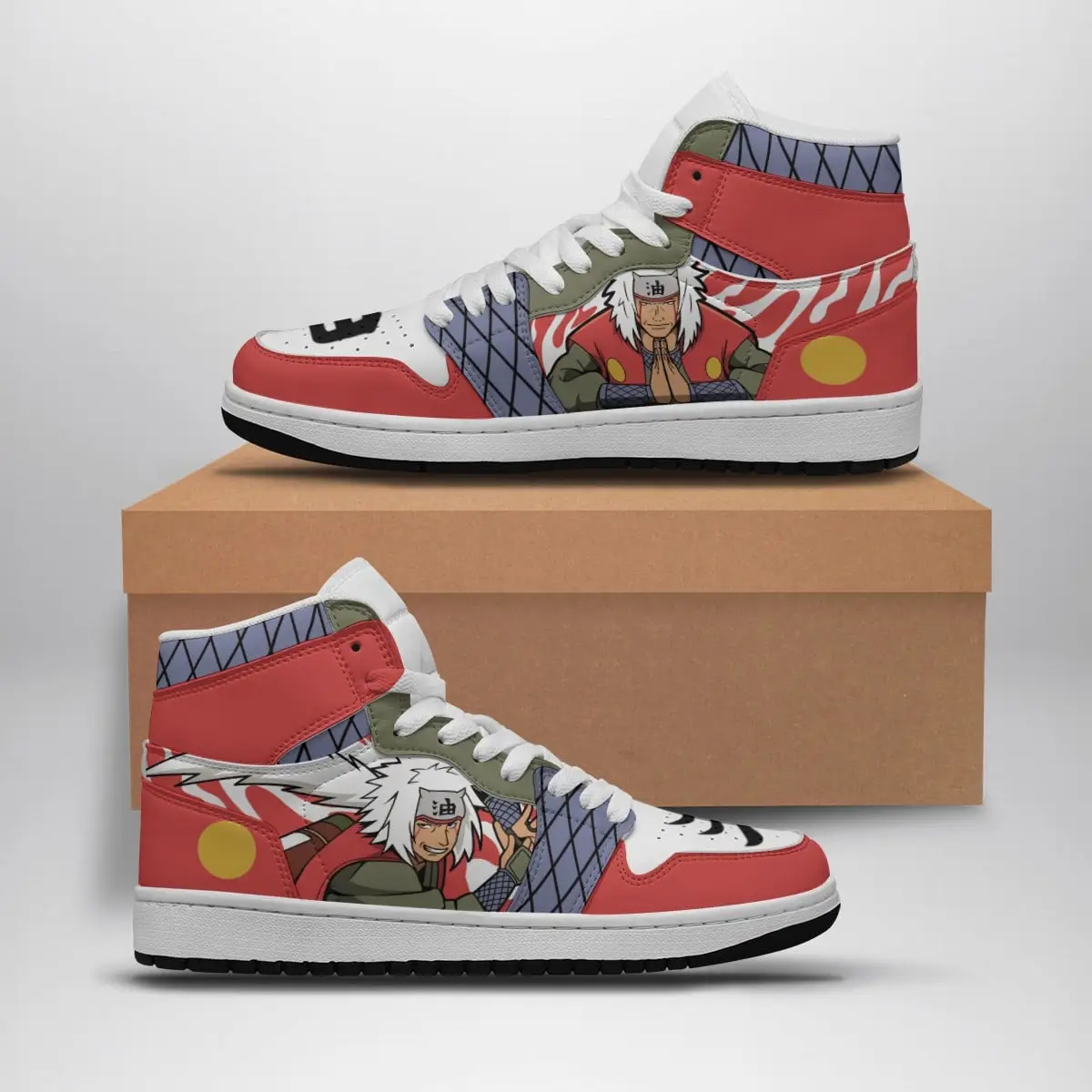 Jiraiya Shippuden Air Jordan 1 Shoes