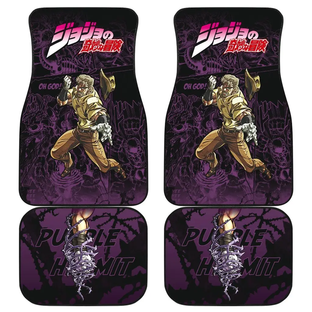 Joseph Joestar Car Floor Mats Custom Jojo Bizarre Adventure Anime Car Accessories