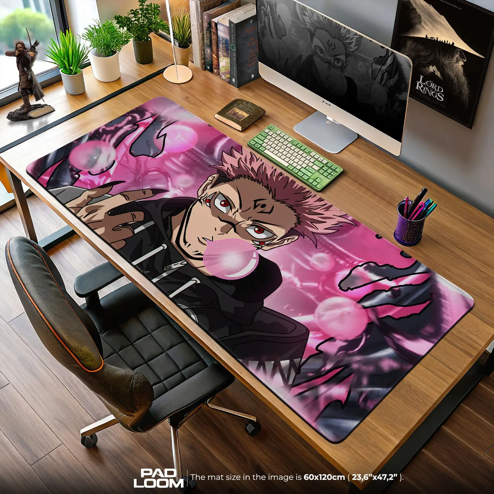 Jujutsu Kaisen Sukuna Mouse Pad – Cursed Aura Gamer Desk Mat