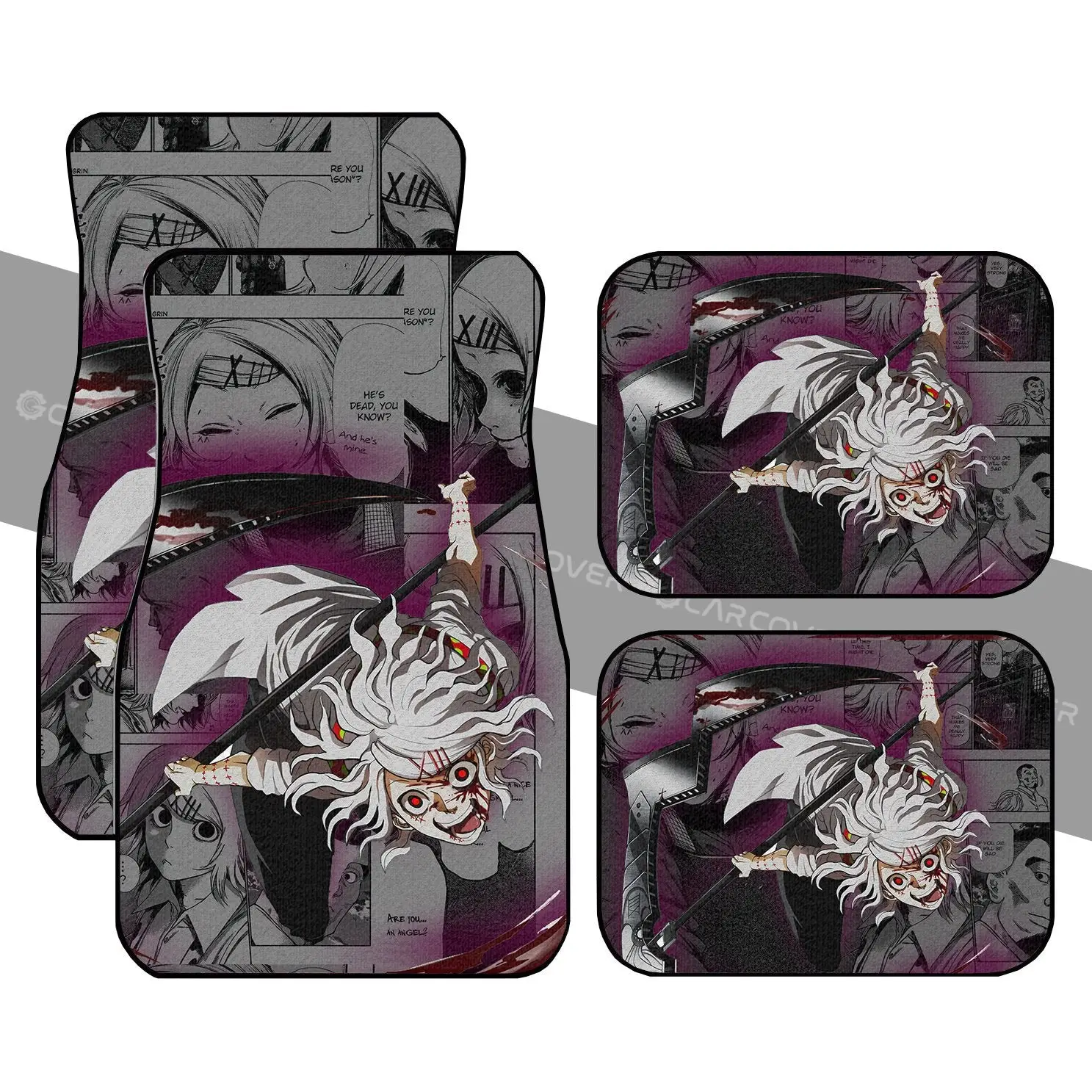 Juuzou Suzuya Car Floor Mats Custom Anime Tokyo Ghoul Car Interior Accessories