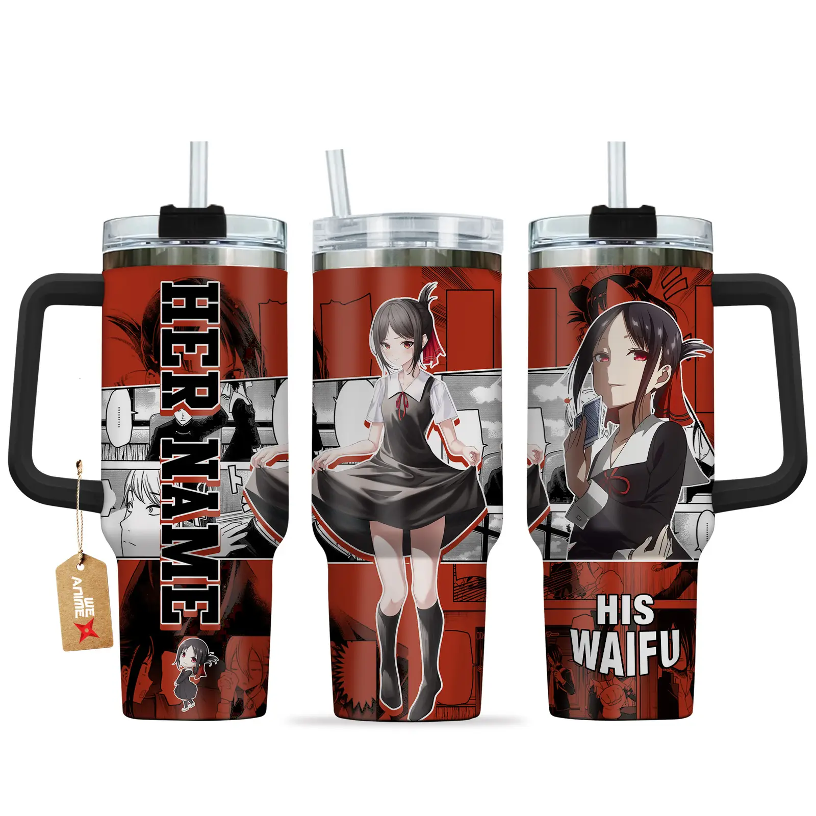 Kaguya Shinomiya - 40oz Travel Tumbler Name - Senpai Waifu Collection