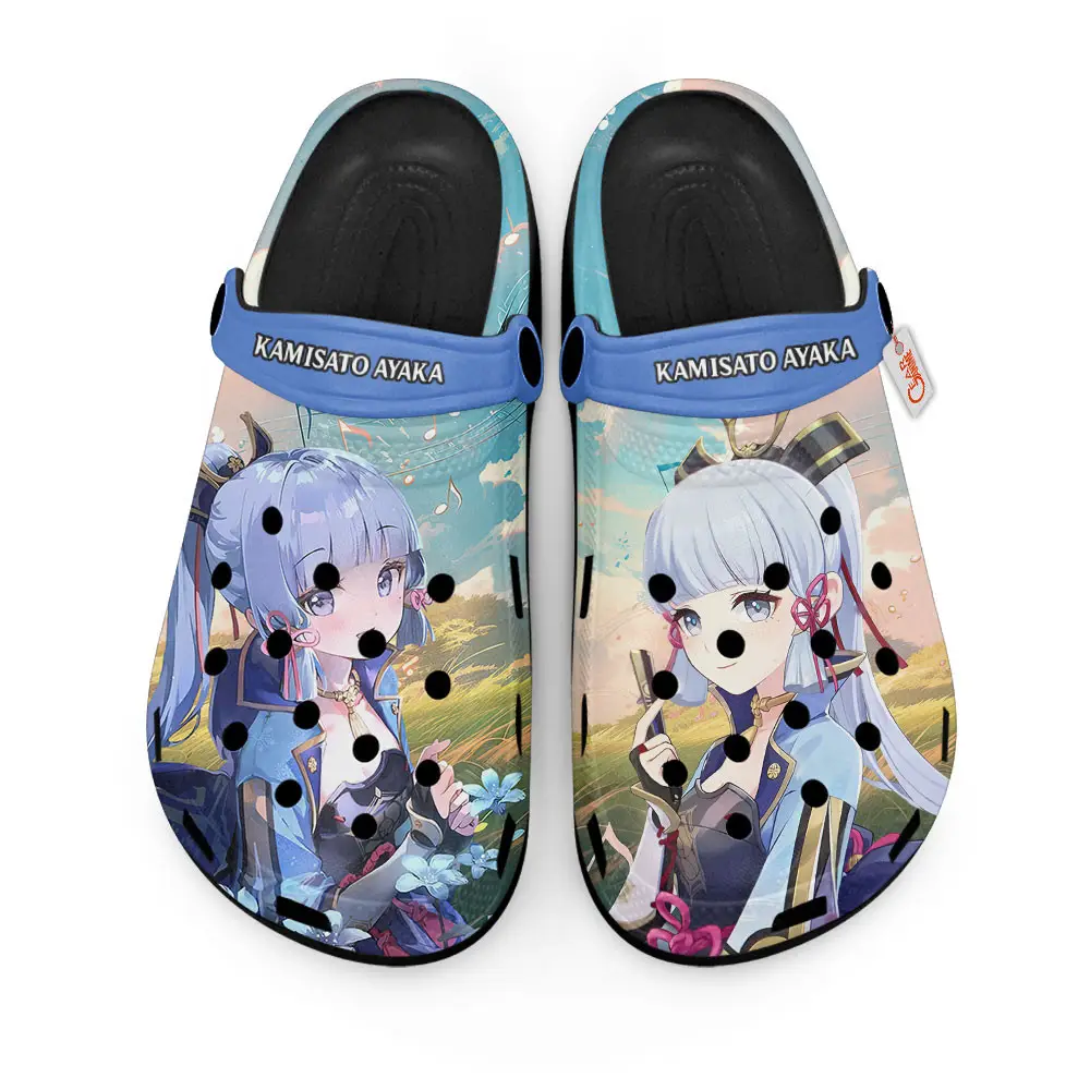 Kamisato Ayaka Genshin Impact Edition Premium Clogs Personalized Name