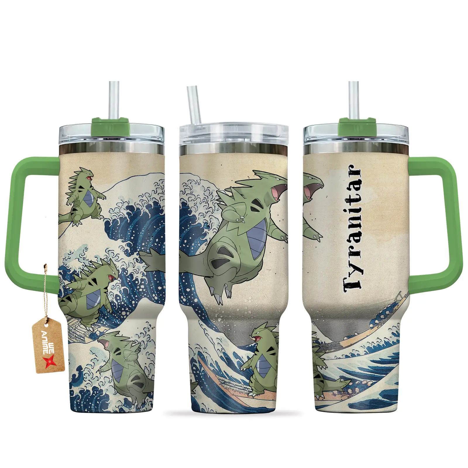 Kanagawa Tyranitar Anime Tumbler 40oz