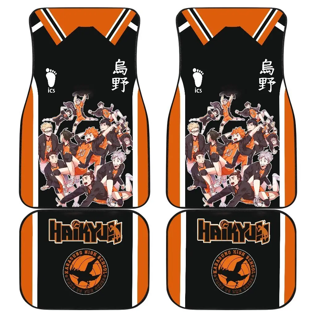Karasuno High Haikyuu!! Uniform Style Car Floor Mats Gift Anime