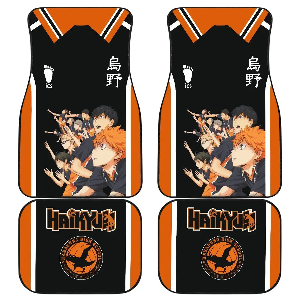 Karasuno High Haikyuu!! Uniform Style Car Floor Mats Gift Anime