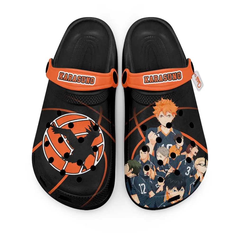 Karasuno Team Premium EVA Clogs Custom Name Name