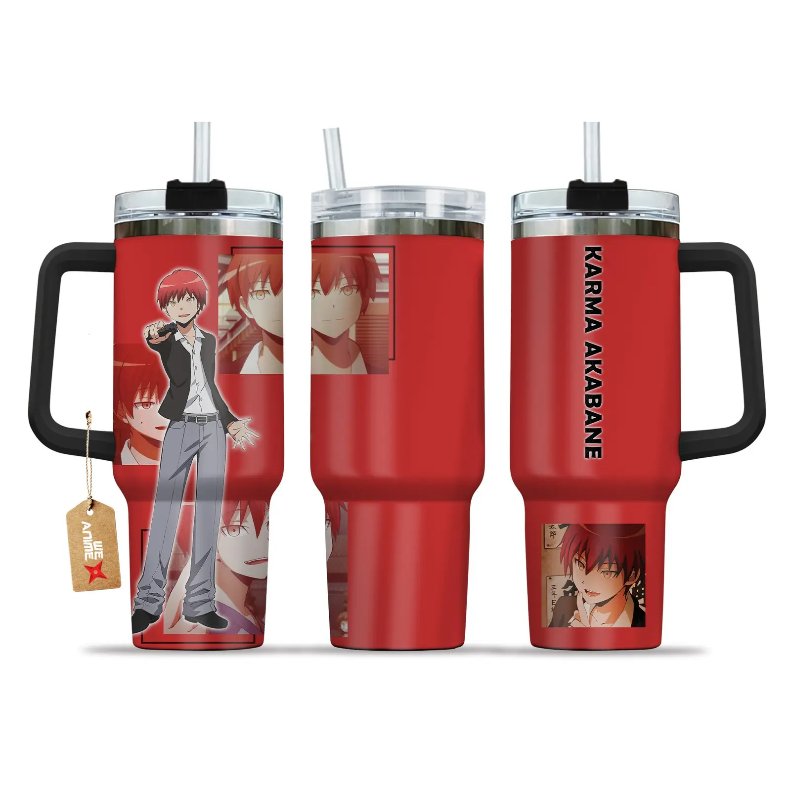 Karma Akabane Assassination Classroom Anime Custom   Quencher  40oz Stainless Steel Tumbler With Handle HG