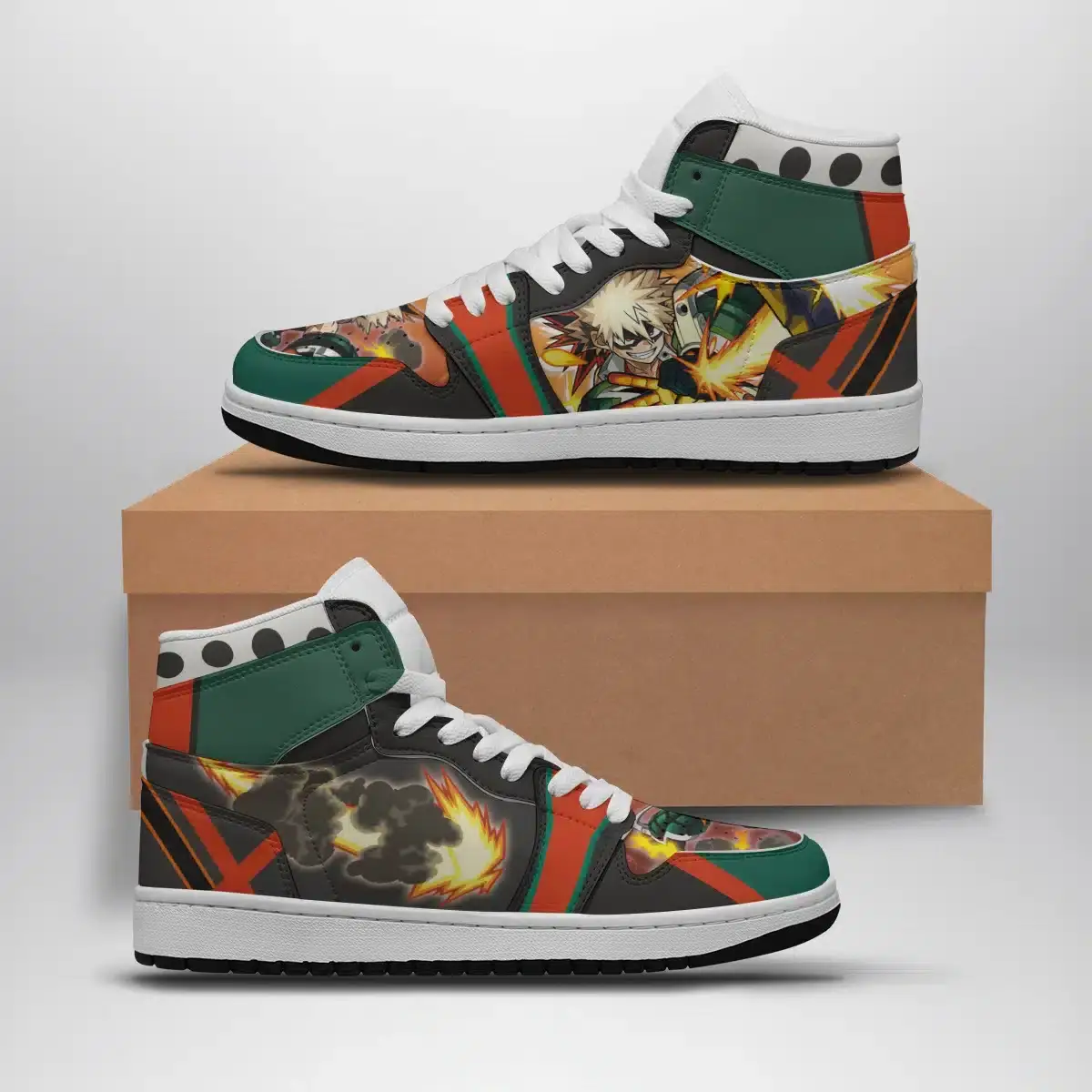 Katsuki Bakugo My Hero Academia Air Jordan 1 Shoes