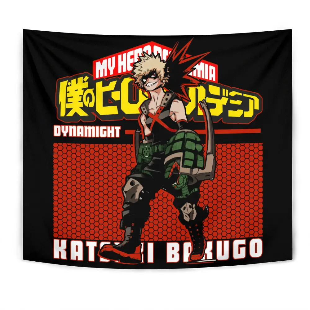 Katsuki Bakugo Tapestry Custom Anime Home Decor