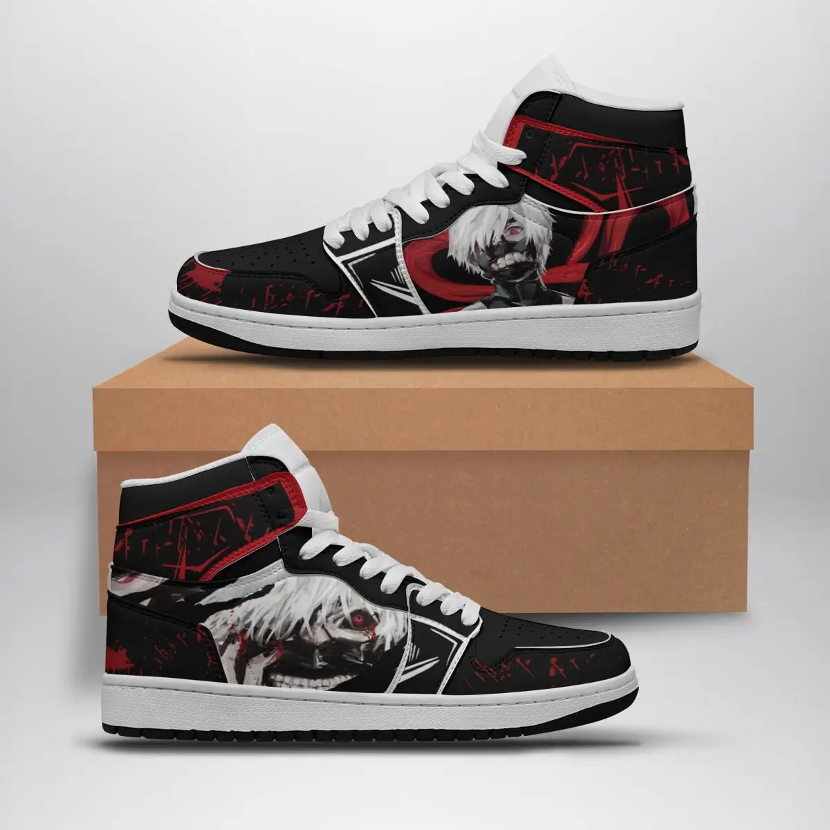 Ken Kaneki Tokyo Ghoul Air Jordan 1 Shoes