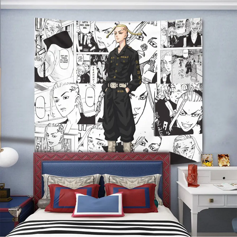 Ken Ryuguji Draken Tapestry Custom Tokyo Revengers Manga Anime Wall Decor