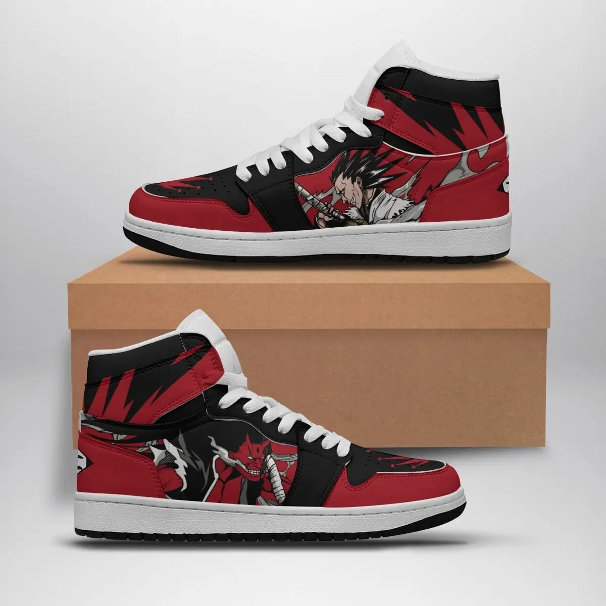 Kenpachi Bleach Air Jordan 1 Shoes