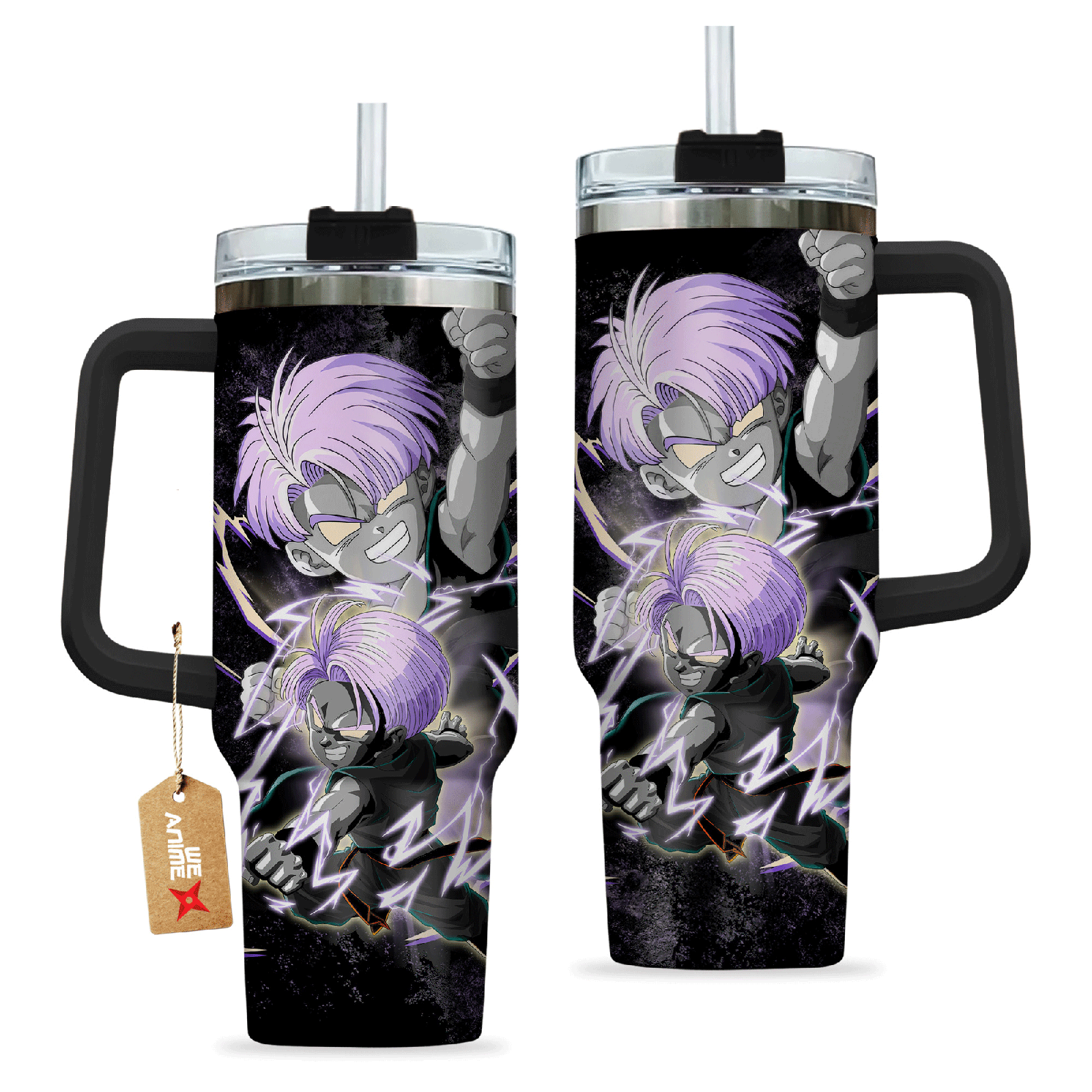 Kid Trunks Dragon Ball Anime Custom  Quencher   40oz Stainless Steel Tumbler With Handle HG