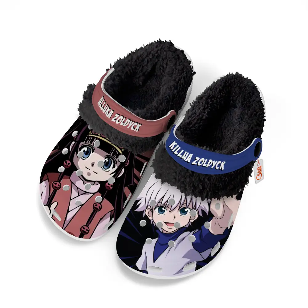 Killua x Alluka Zoldyck Fleece-Lined Clogs Custom Name