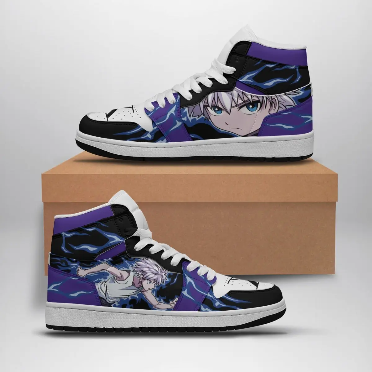 Killua Zoldyck Hunter X Hunter Air Jordan 1 Shoes